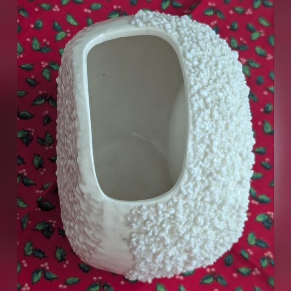 Vintage Santa Planter- Relpo Mid-century Christmas bowl Ceramic snowball 60s - Picture 6 of 12